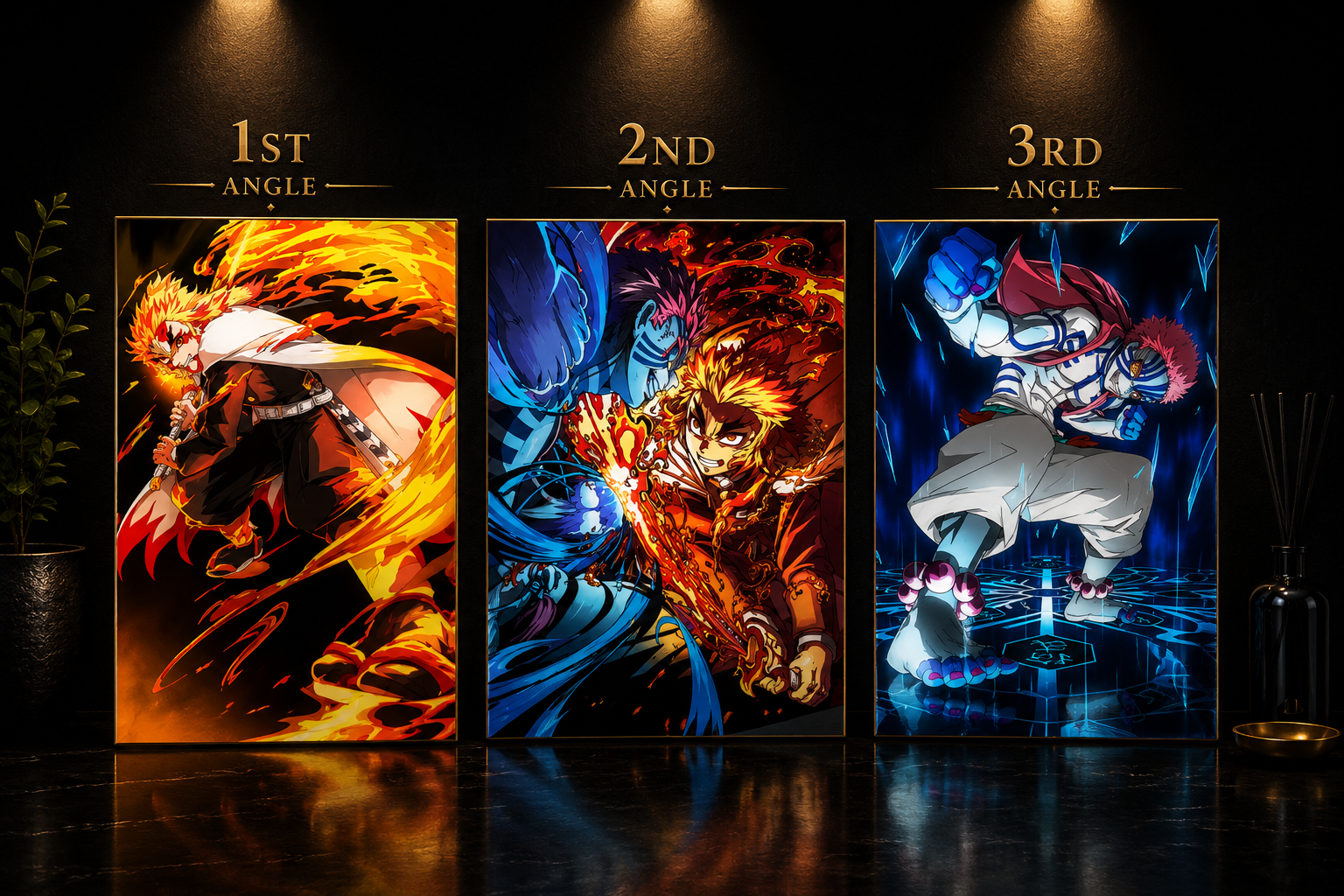 Demon Slayer 3-Angle Lenticular Poster