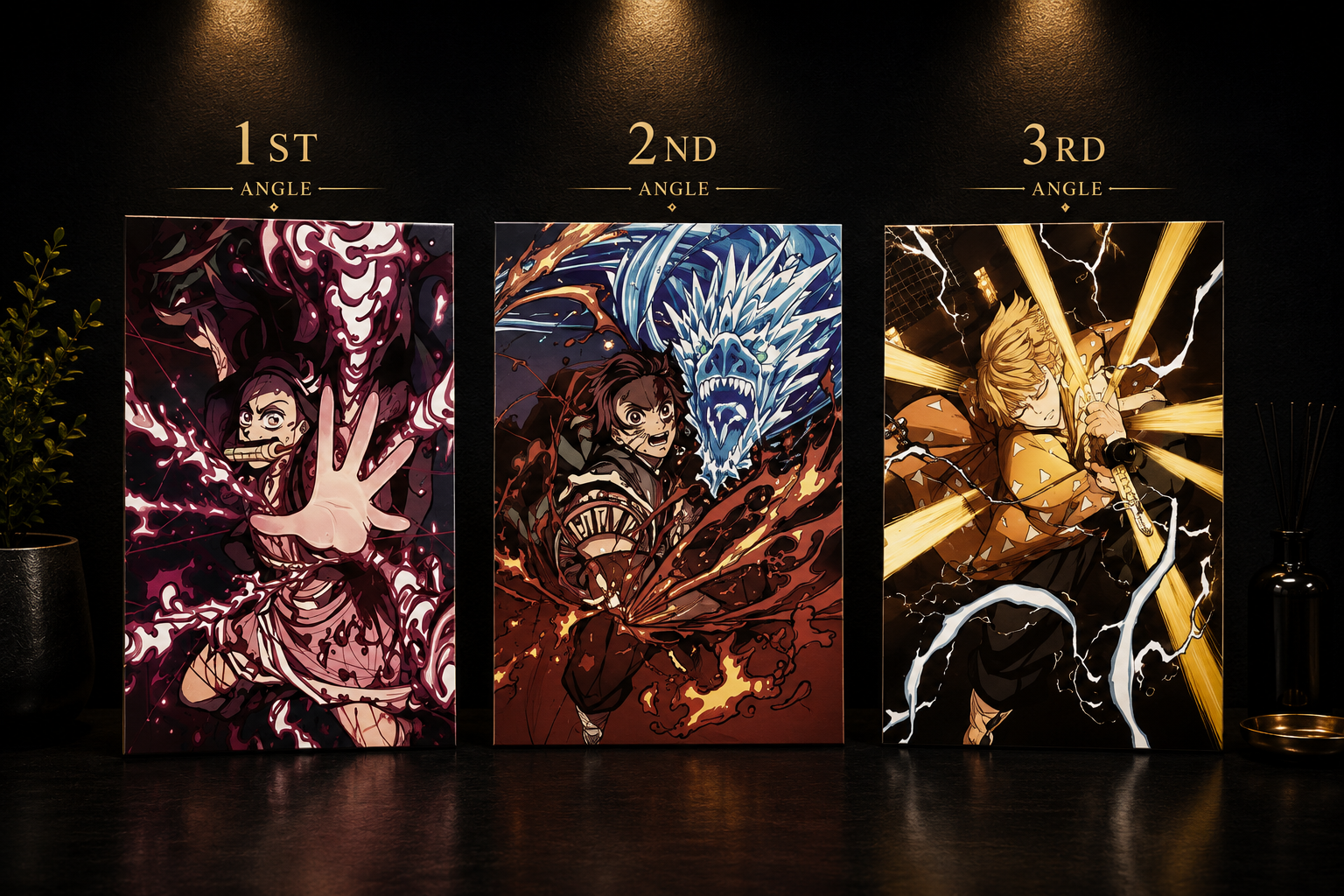 Demon Slayer 3-Angle Lenticular Poster